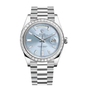 Rolex Day-Date 228396TBR “Ice Blue Baguette” Pro Clone 1:1